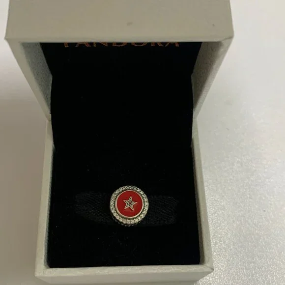 Pandora Morocco Flag Dangle Charm Bead - Picture 4 of 5